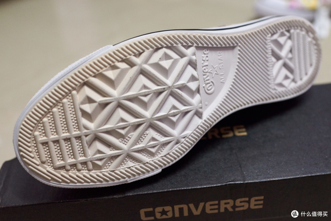 给老婆的生日礼物--Converse 匡威 高帮彩色雨点印花帆布鞋