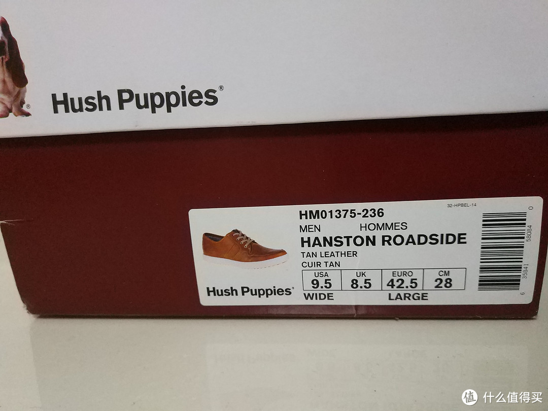 #本站首晒# 失败的ebay免邮试水：Hush Puppies 暇步士 Hanston Roadside 男士真皮休闲鞋