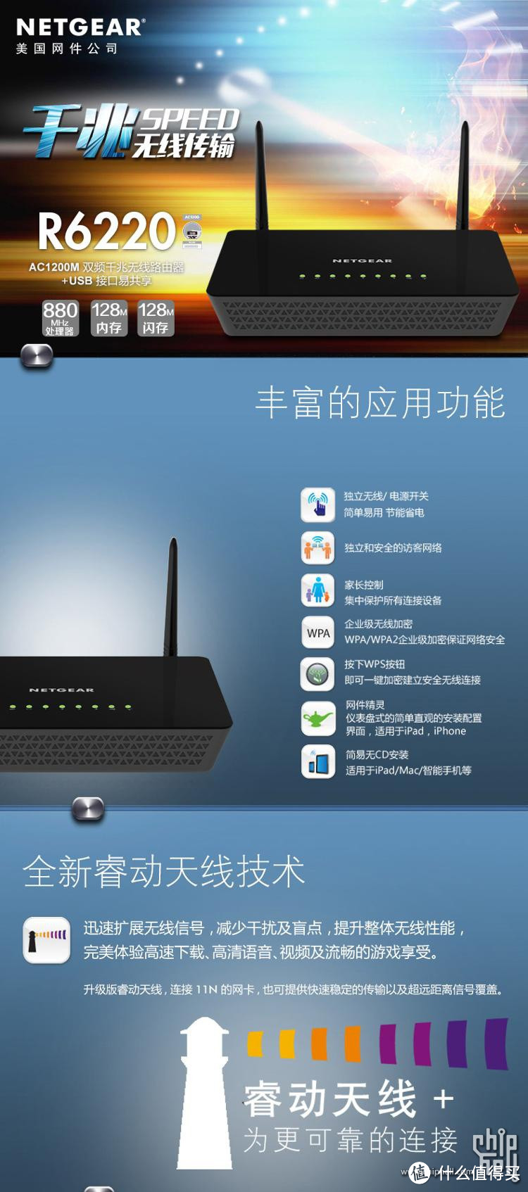 NETGEAR 美国网件 R6220 双频千兆无线路由器刷PandoraBox