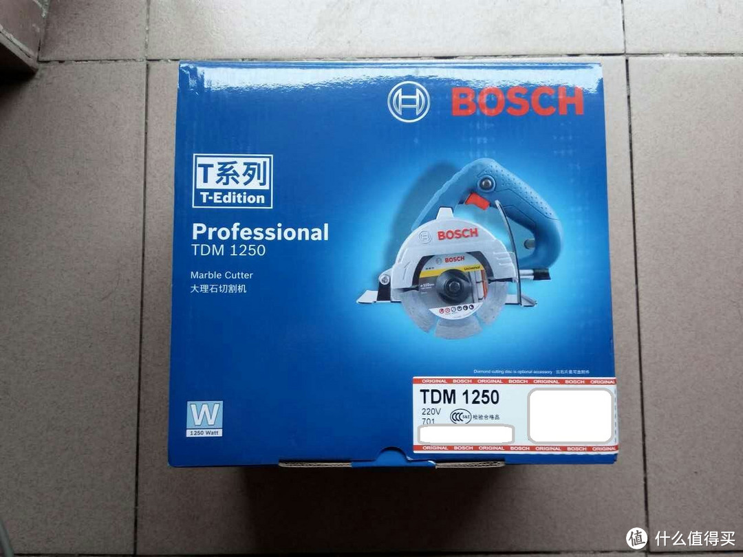 首次自费购买 BOSCH 博世 TDM1250 云石机