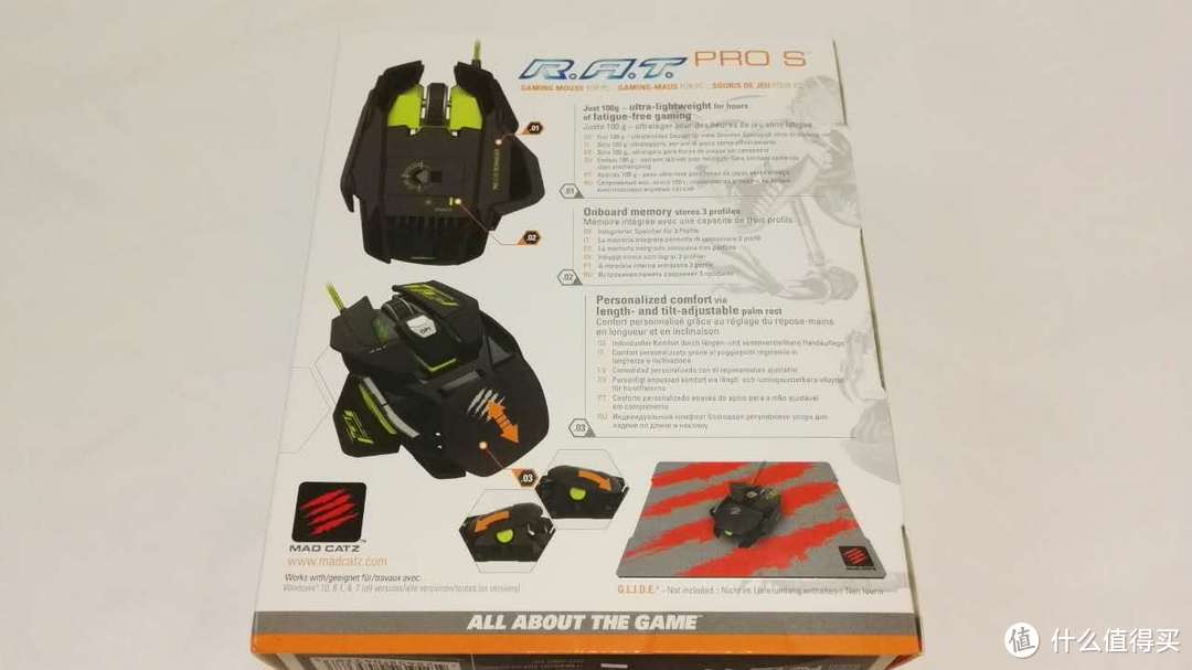 Mad Catz 美加狮 游戏鼠标 R.A.T. Pro S / RAT Pro S / ProS 开箱 晒物贴