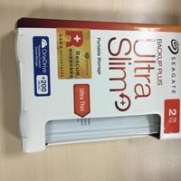 希捷 Backup plus Ultra slim 2TB 移动硬盘外观展示(正面|侧面|配件)