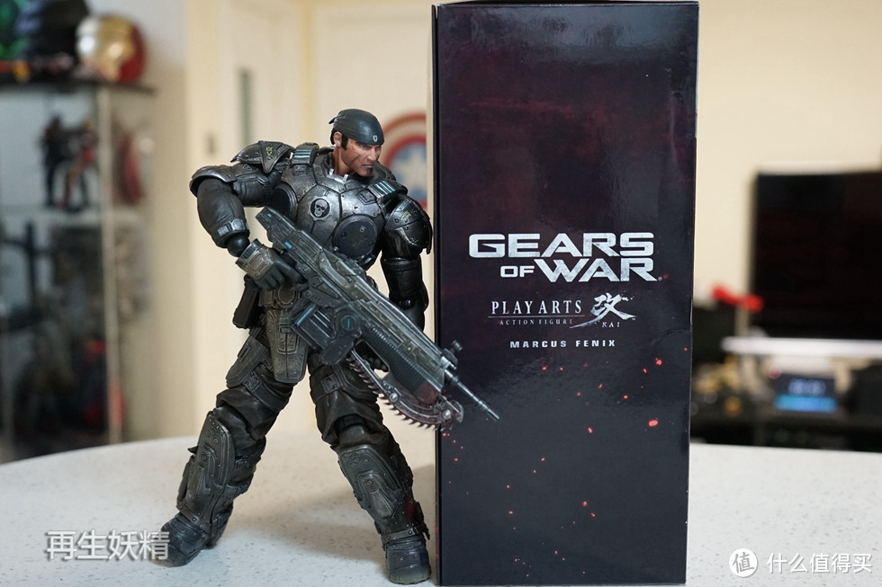 #本站首晒# PLAYARTS改 Gears of War 战争机器 马库斯 人偶开箱把玩