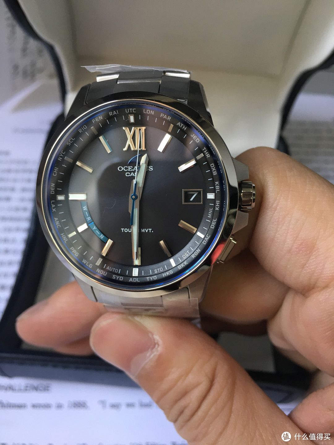 工业设计佳品， 一抹蓝的美学：CASIO 卡西欧 海神 OCW-T150