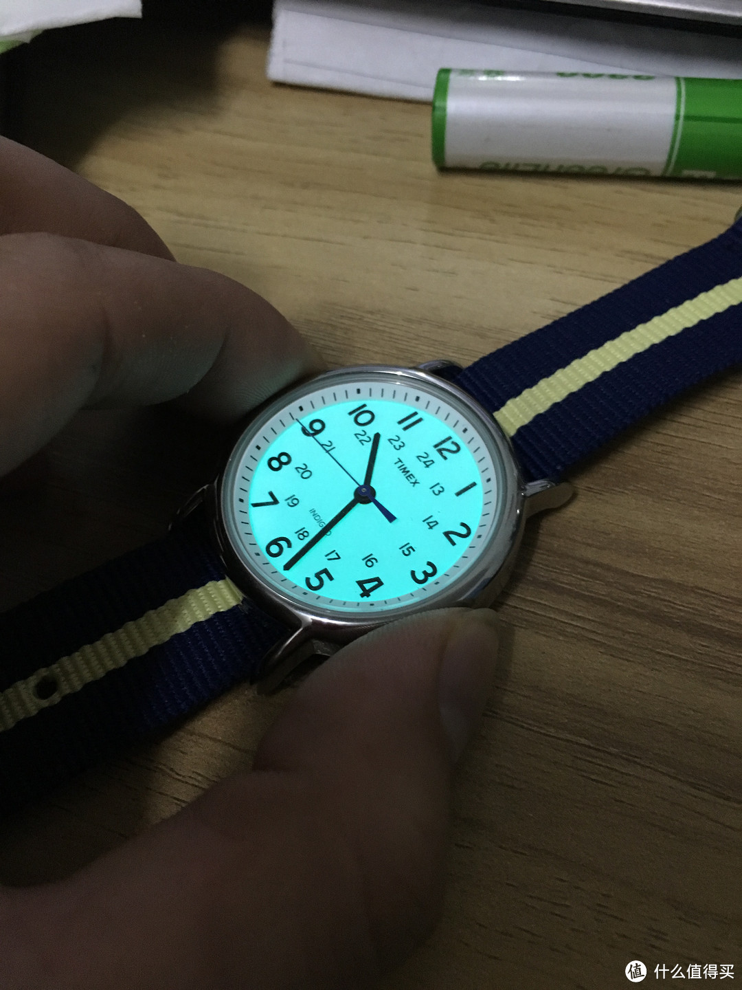 中交人自然爱蓝：Timex 天美时 Men's Weekender Analog Canvas Strap 时装腕表 开箱晒物