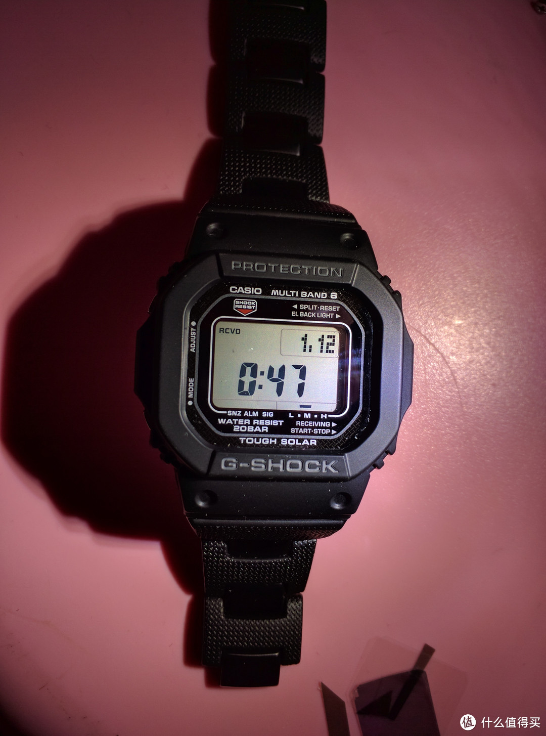 Casio 卡西欧 GW-M5610bc 男款电波表 反显改正显