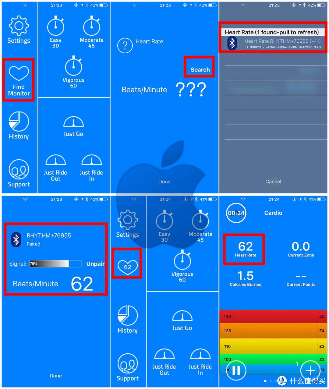 SCOSCHE RHYTHM+光电心率表&运动APP&运动手表使用指南