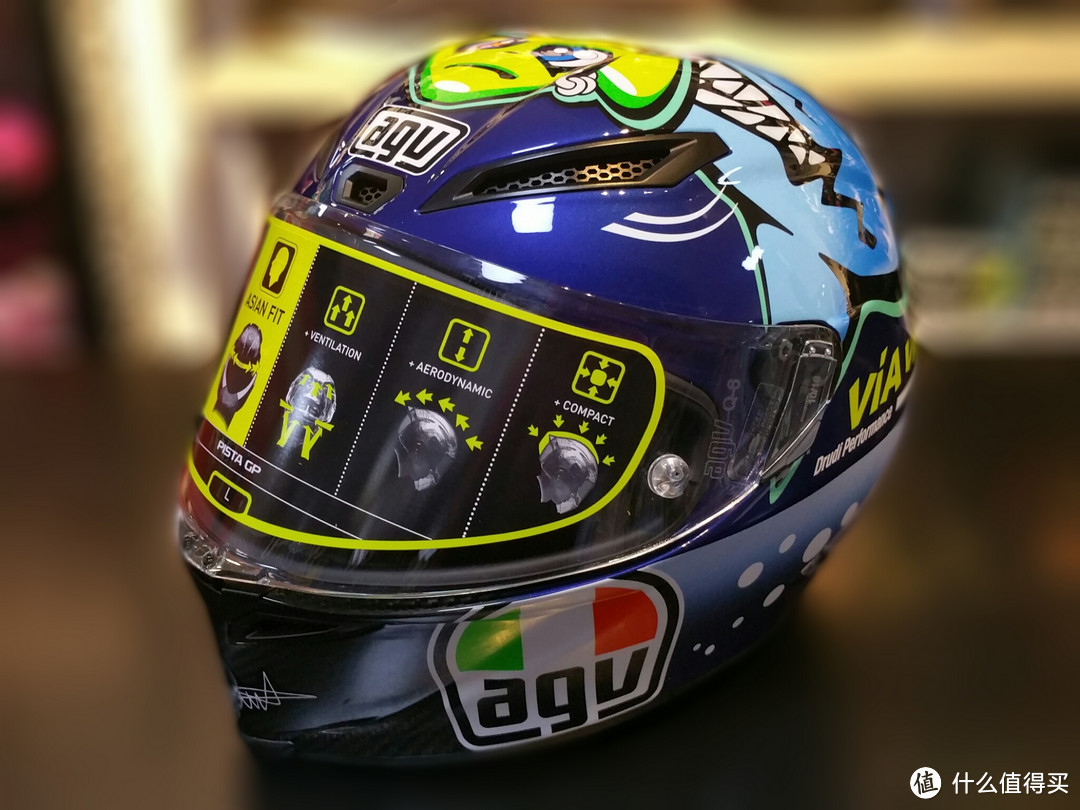 #本站首晒#Valentino Rossi 同款：AGV Pista GP头盔体验评测