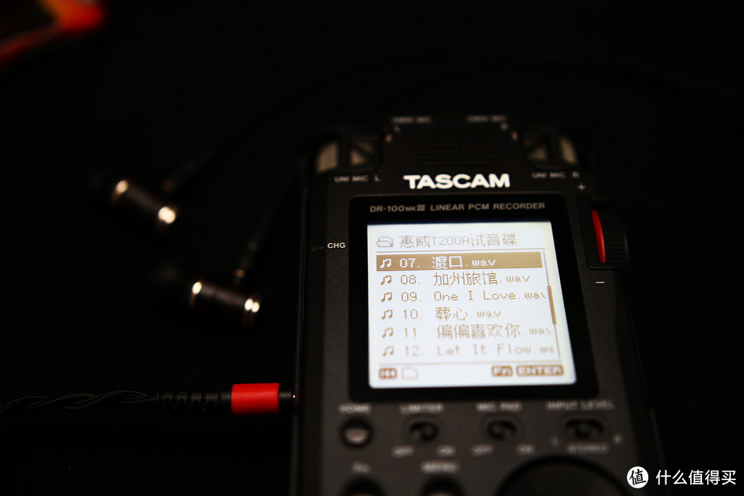 #本站首晒# TASCAM DR-100 MKIII旗舰录音笔 播放部分