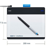 和冠 CTH-480/S0-F Intuos PTS 手写板使用总结(功能|灵敏度|识别率)