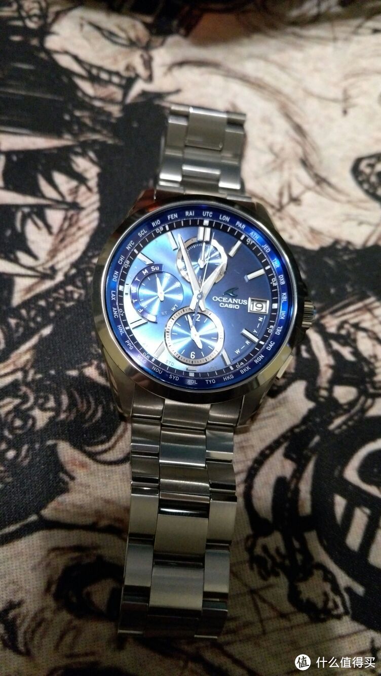 CASIO 卡西欧 OCEANUS 海神 OCW-T2600-2AJF 多功能腕表 开箱,自截表带