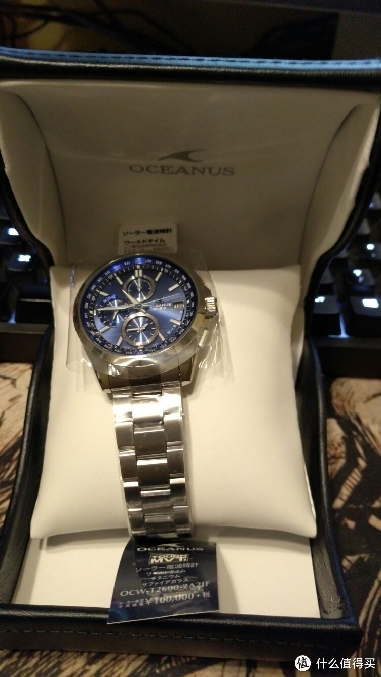 CASIO 卡西欧 OCEANUS 海神 OCW-T2600-2AJF 多功能腕表 开箱,自截表带