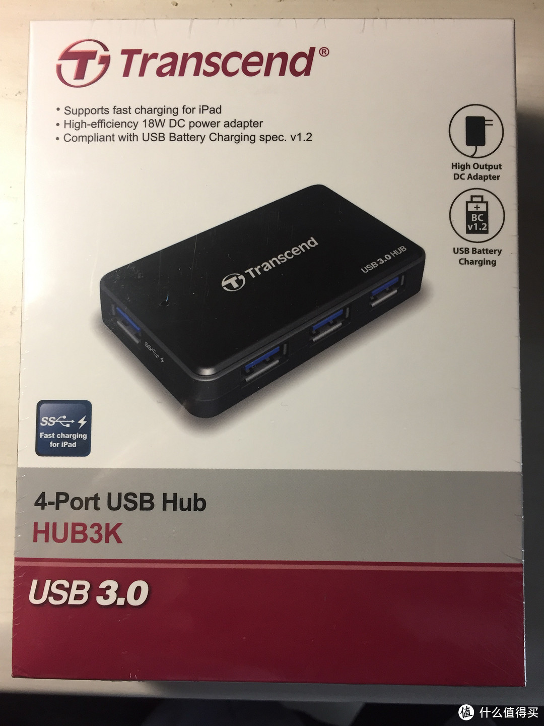 Transcend 创见 SuperSpeed USB3.0 Hub开箱及简单评测