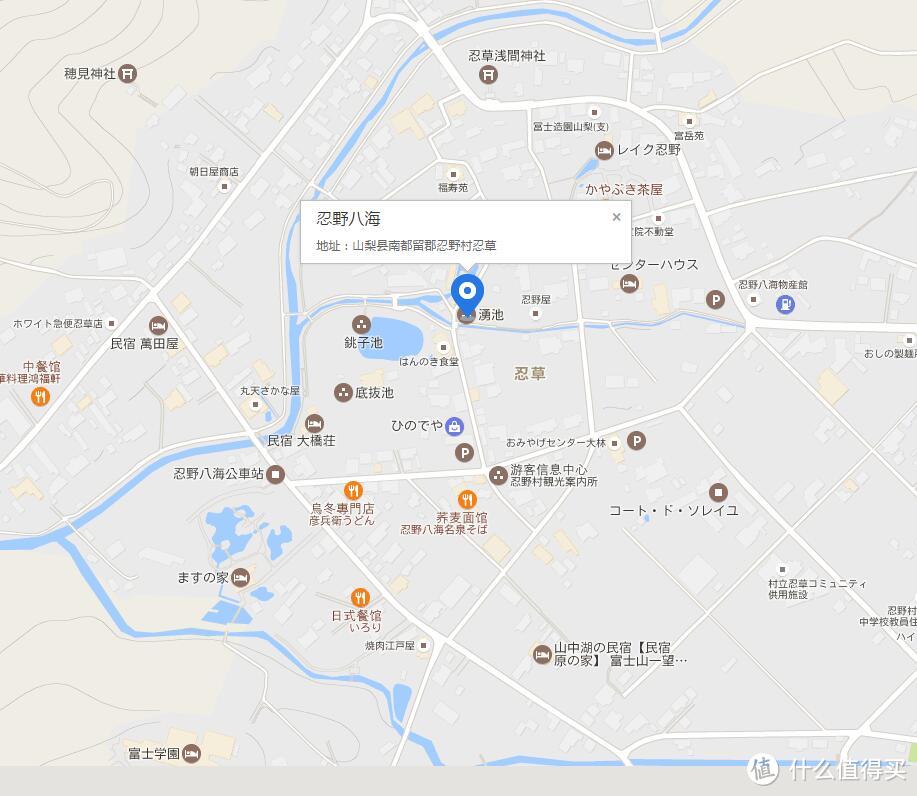 忍野八海景点地图