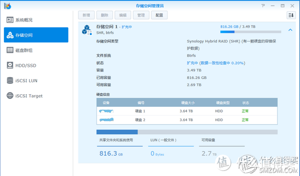 Synology 群晖 DS216+II 网络存储 NAS 服务器  开箱