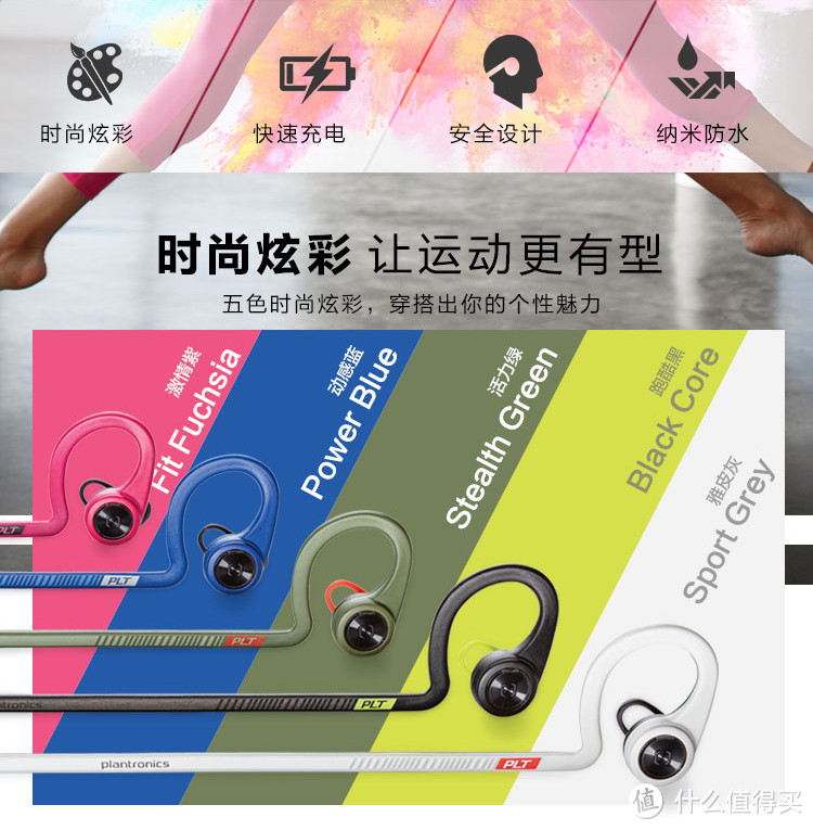 运动耳机浅谈及Plantronics 缤特力 BackBeat FIT 无线运动耳机一代二代购买建议