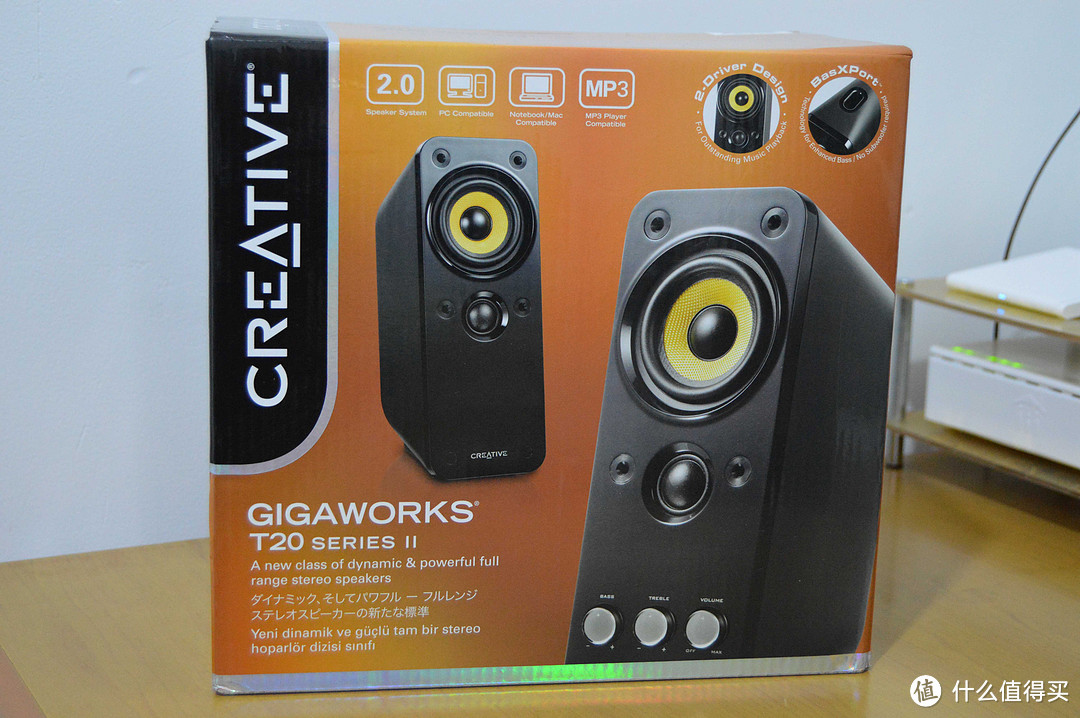 Creative 创新 Gigaworks T20II音箱 开箱体验