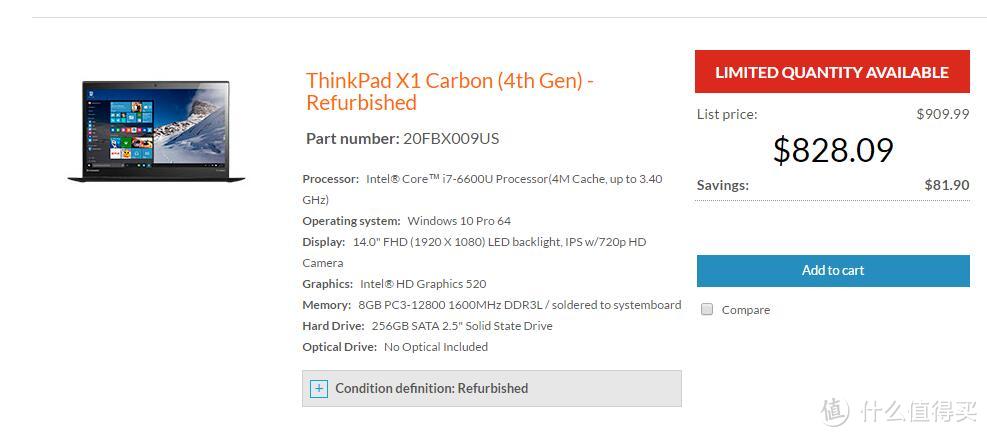 #原创新人# Lenovo 联想 OUTLET购THINKPAD X1 carbon 4th 经验