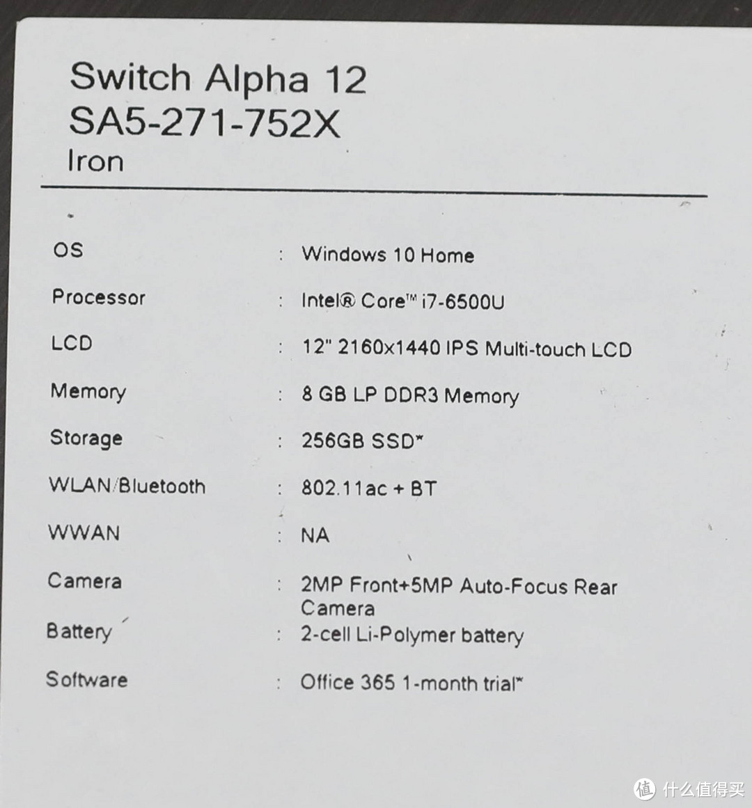 高性价比的二合一笔记本-Acer Swith Alpha 12 SA5-271