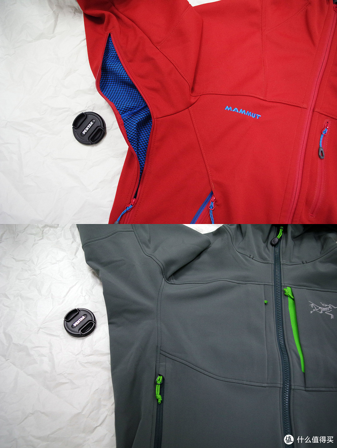 城市通勤软壳の*级对决：Arc'teryx 始祖鸟 Gamma MX Hoody & Mammut 猛犸象 Ultimate Hoody