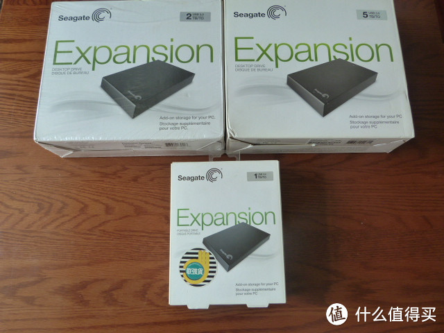 SEAGATE 希捷 睿翼 2TB及1TB和美亚5TB 移动硬盘 凑齐晒单