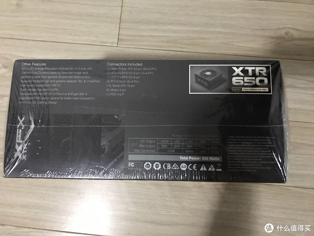 499你买了不吃亏 — XFX 讯景 XTR系列 650W 全模组电源 开箱晒物