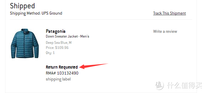 第一次在backcounty购买 Patagonia 巴塔哥尼亚 羽绒服 免邮费退货成功