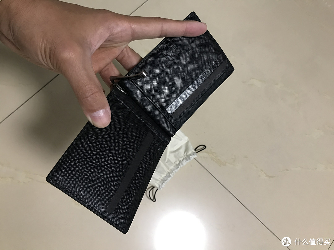 换个心情:MONT BLANC 万宝龙 男士皮钱夹 简易开箱