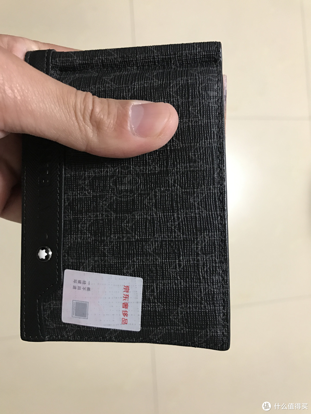 换个心情:MONT BLANC 万宝龙 男士皮钱夹 简易开箱
