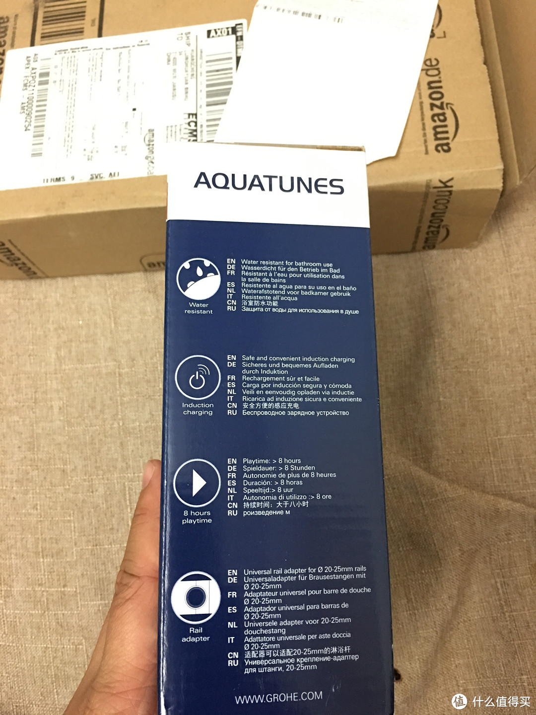 当飞利浦遇到高仪，德亚直邮Aquatunes浴室蓝牙播放器开箱