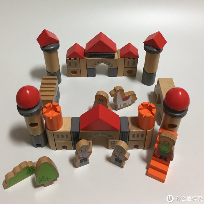 假洋鬼子的实木积木——hape 古堡情景益智积木