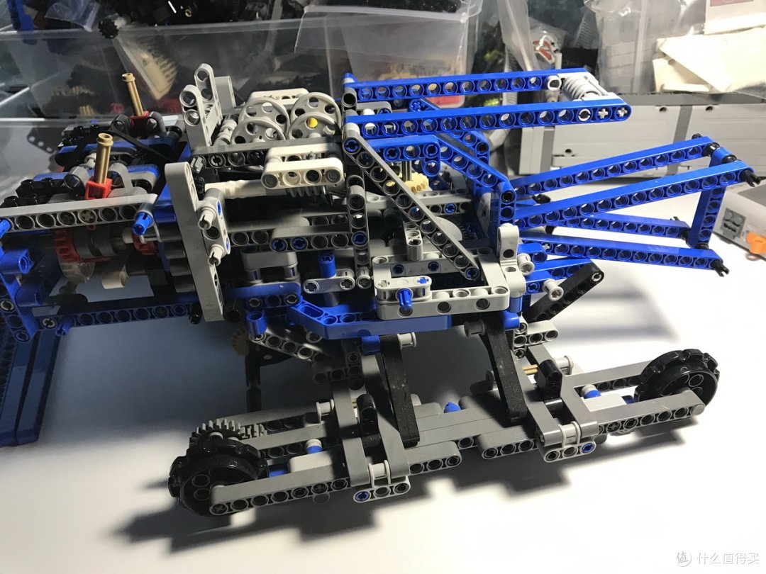 遥控乐高拼拼乐:lego 乐高 遥控改 42042 履带式起重机