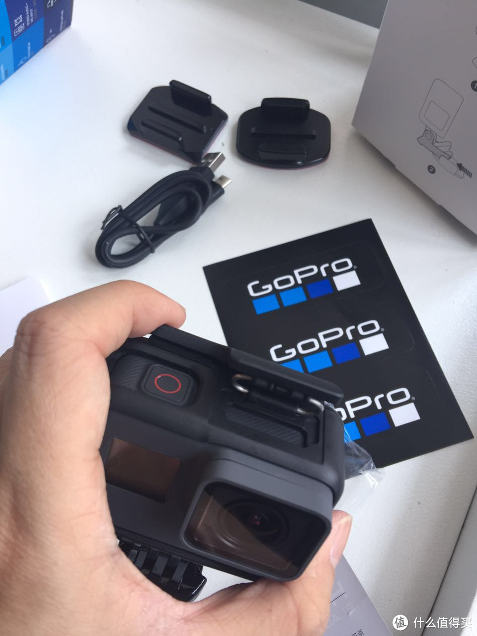 gopro hero 5 black 开箱测试 拆盖连接手机app攻略