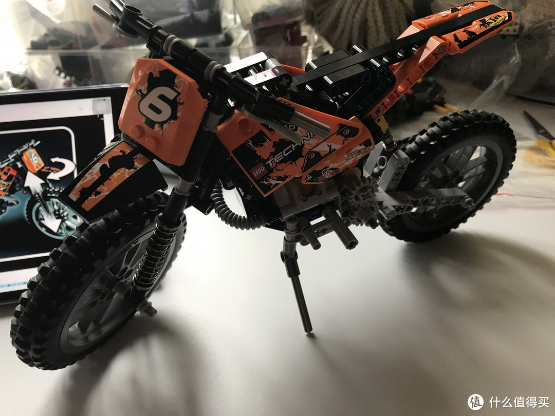 乐高还能这么拼： 复刻 LEGO 乐高科技 42007 越野摩托