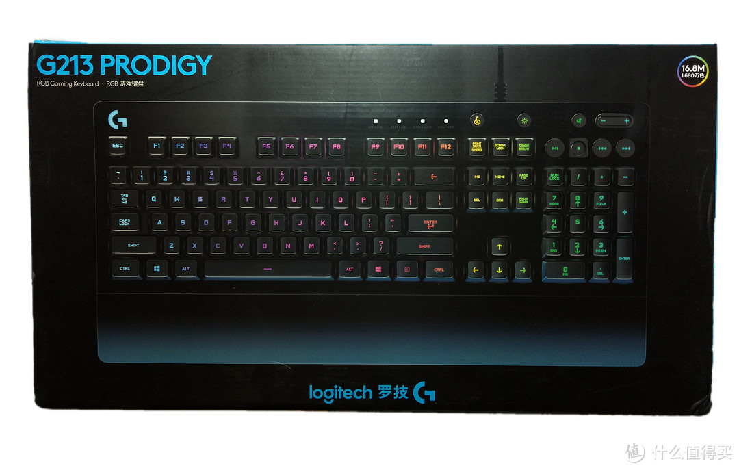 薄膜键盘也有精品：Logitech 罗技 G213 RGB 游戏键盘 开箱