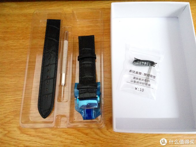 汉密尔顿 H76565135 男款机械表 更换 JEAYOU 积优 蝴蝶扣真皮表带 再换针扣