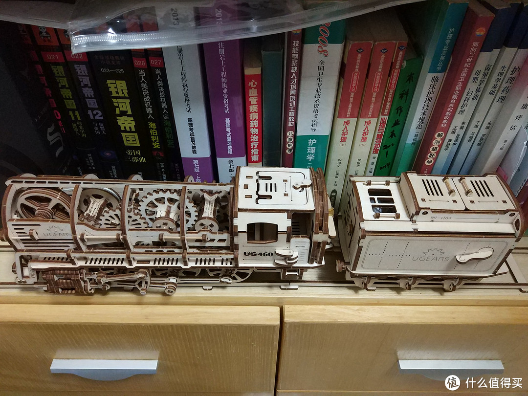 拼插模型晒单：乌克兰ugears460 木质机械火车模型