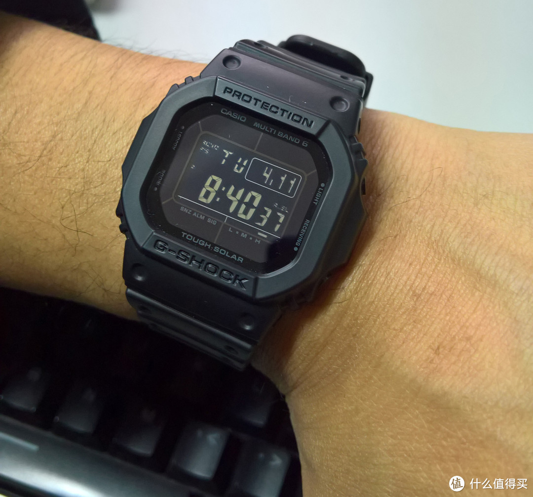 #原创新人#白甜你不懂爷的黑：CASIO 卡西欧 GW-M5610BB 亮黑改哑光黑纪实