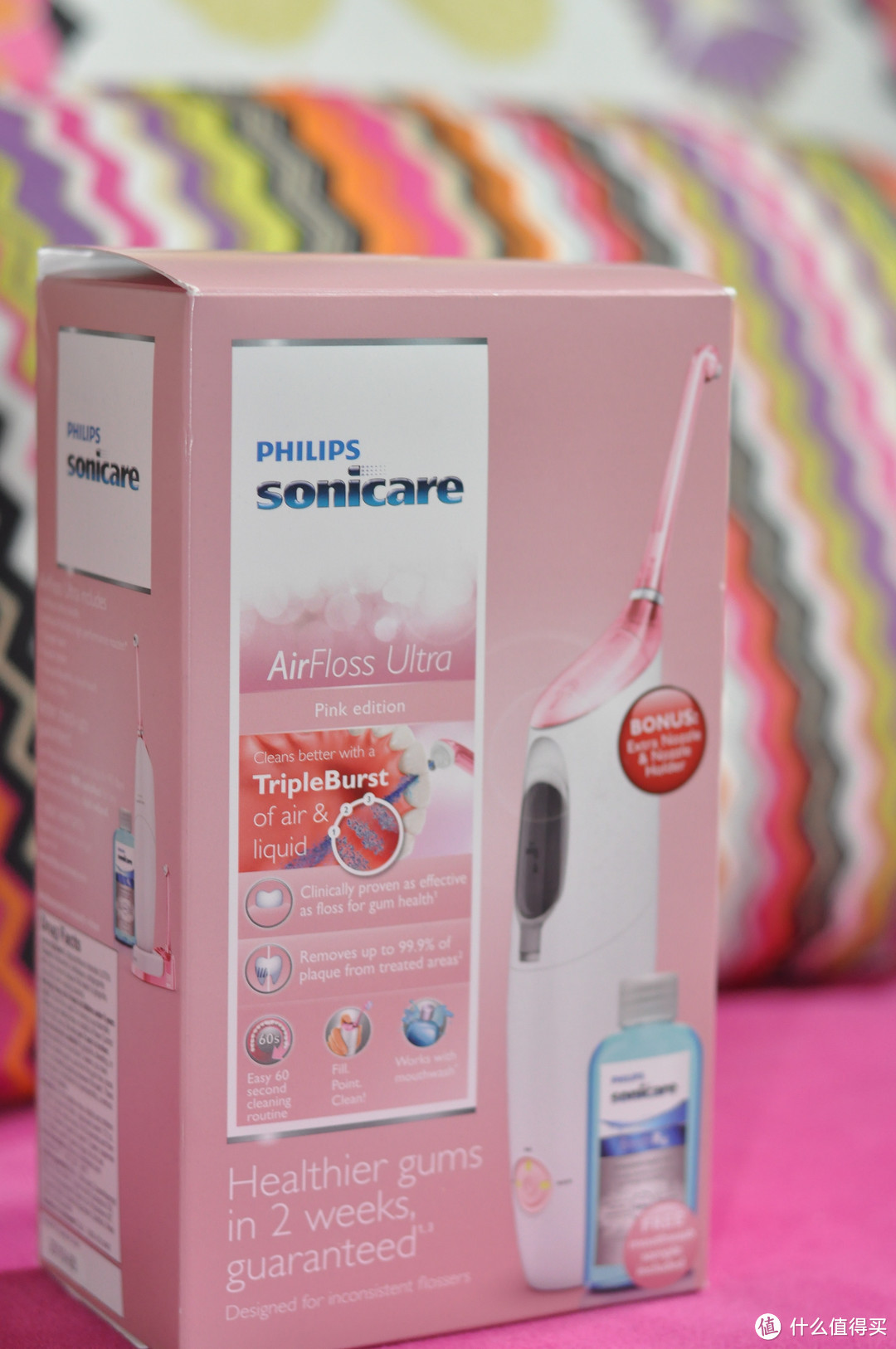 你的个人口腔卫生护理小助手：Philips 飞利浦 Sonicare HX8332/12 飞利浦冲牙器