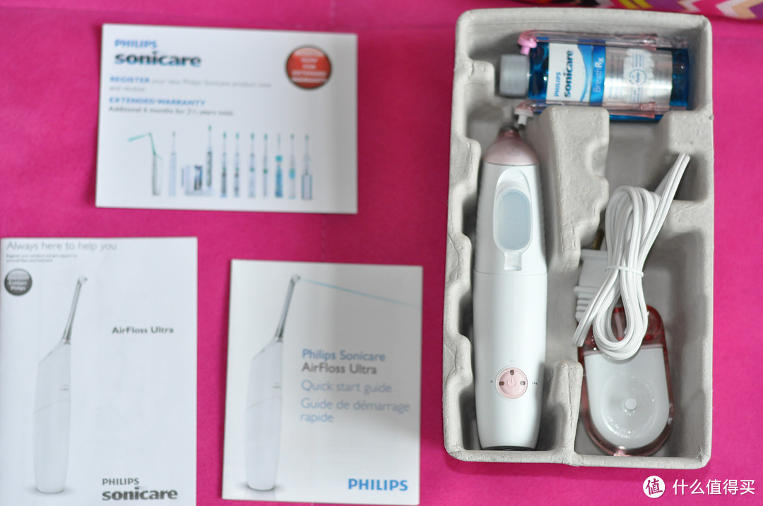 你的个人口腔卫生护理小助手：Philips 飞利浦 Sonicare HX8332/12 飞利浦冲牙器