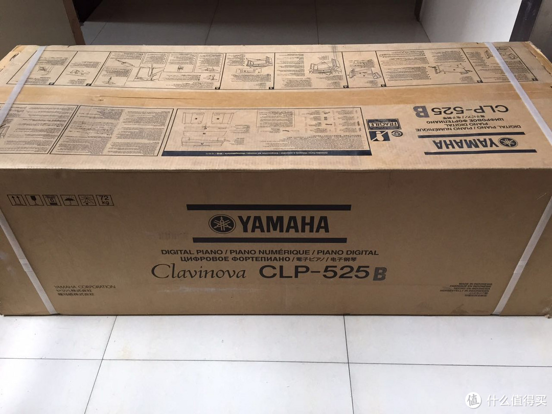 YAMAHA 雅马哈 CLAVINOVA系列CLP-525  电钢琴 开箱