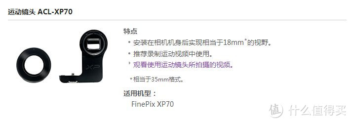 最便宜的富士镜头ACL-XP70