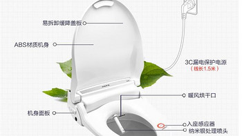 裕津 HP-2500R 智能洁身器使用总结(加热|功能|除臭)