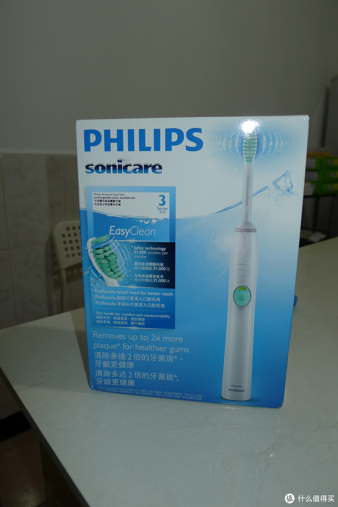 某鱼入手中信银行积分换的PHILIPS 飞利浦 HX6511 充电式声波震动牙刷