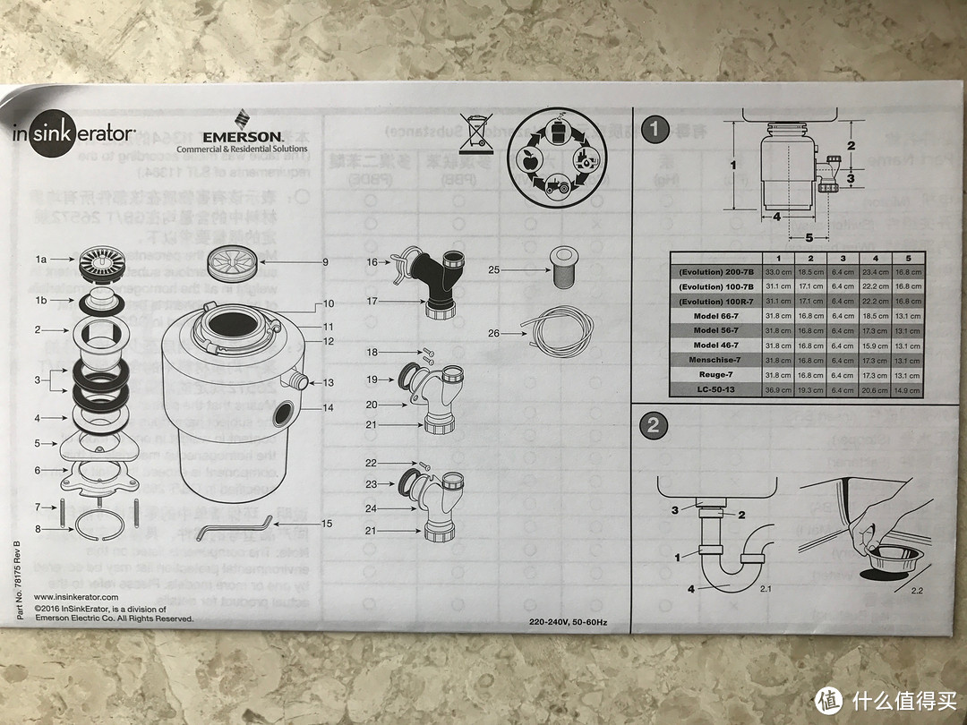 爱适易E200食物垃圾处理器 亚马逊国行最全开箱及安装过程分享