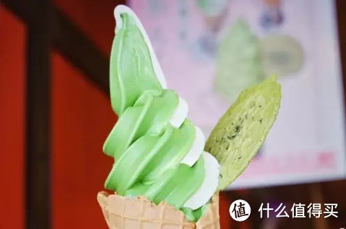 京都街上的抹茶冰淇淋