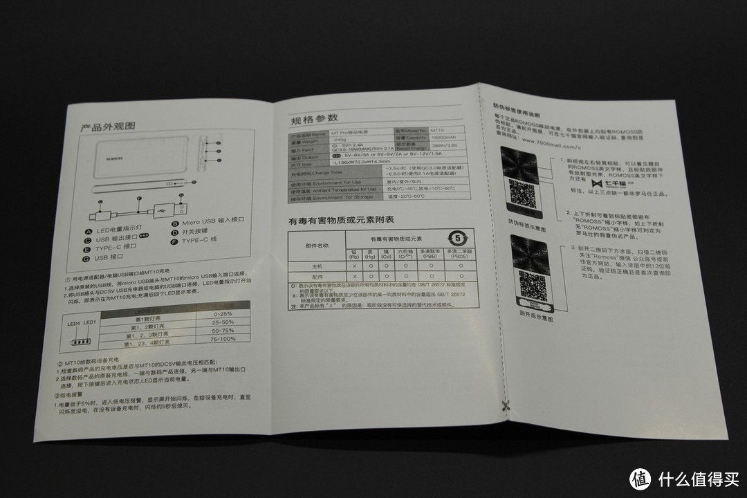 手感和做工好评、输出和输入给力——罗马仕 MT Pro移动电源 详细评测