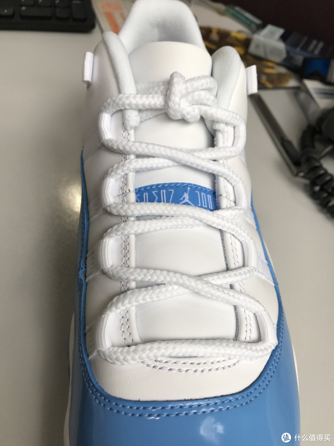 买个经典的情怀， AIR JORDAN 11 RETRO LOW 'UNIVERSITY BLUE' 晒单