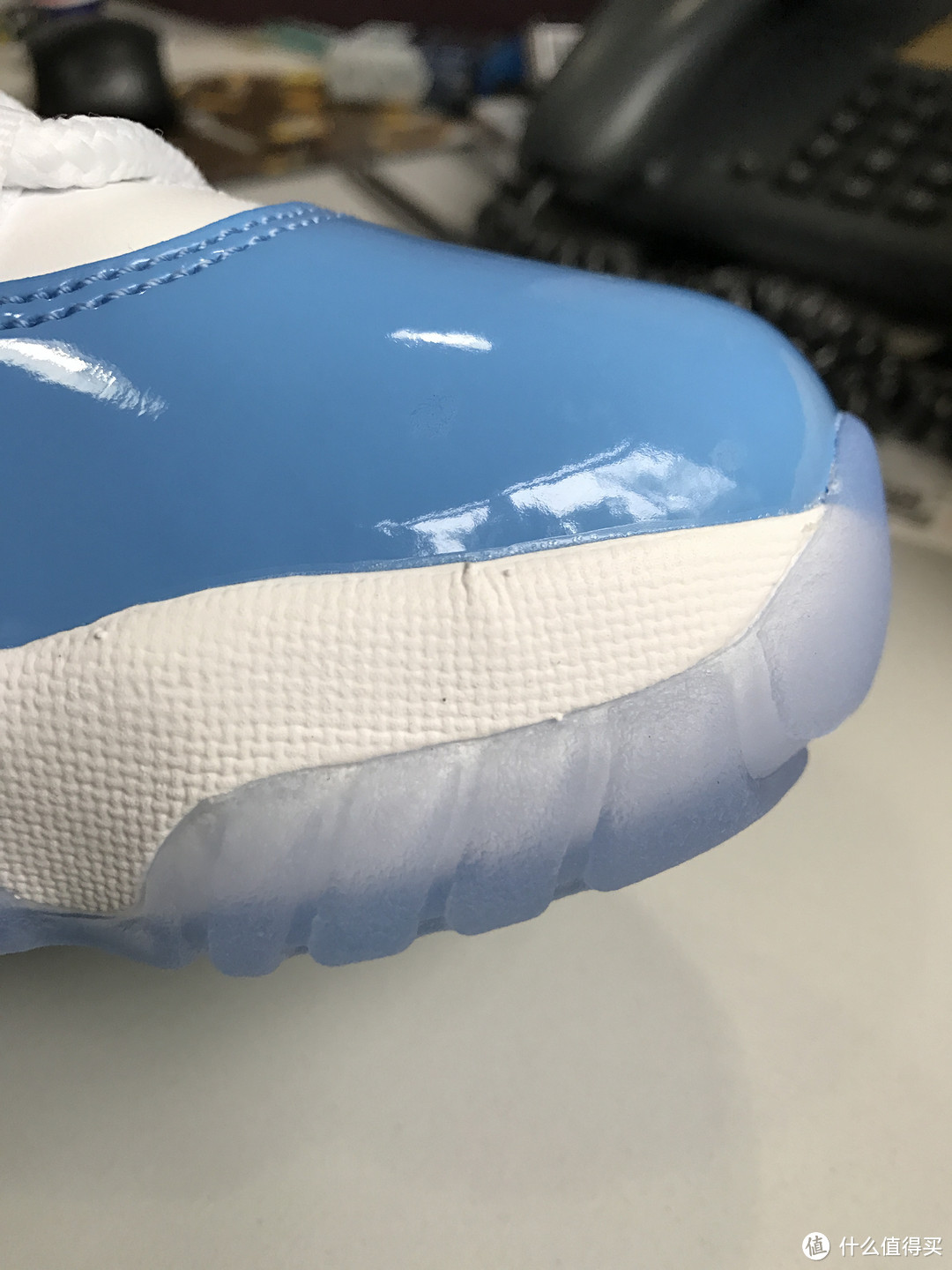 买个经典的情怀， AIR JORDAN 11 RETRO LOW 'UNIVERSITY BLUE' 晒单