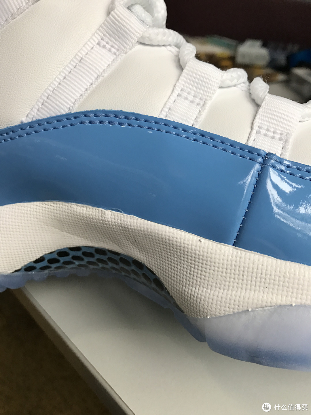 买个经典的情怀， AIR JORDAN 11 RETRO LOW 'UNIVERSITY BLUE' 晒单